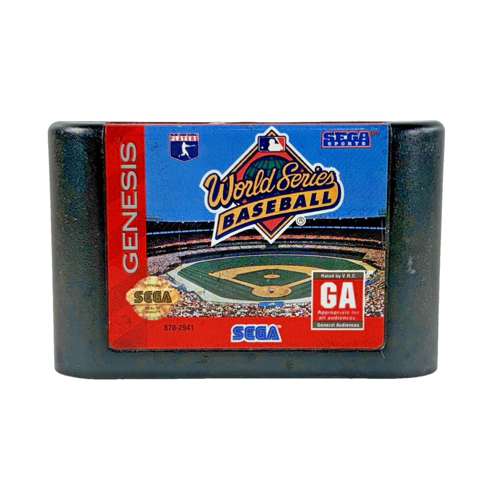 World Series Baseball Sega Genesis Vintage 1994 Video Game Cartridge Only Tested